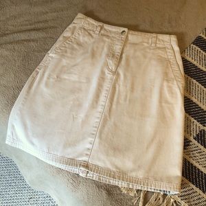 Beige High Waisted Skirt